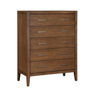 Evans 5 Drawer Chest LITE BROWN