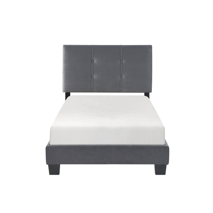 Newberry Twin Platform Bed DARK GREY