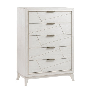 Asteria 5 Drawer Chest ANTIQUE WHITE