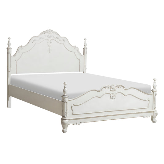 Cinderella Queen Bed ANTIQUE WHITE