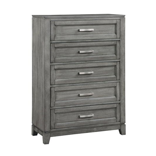 Garretson 5 Drawer Chest GREY