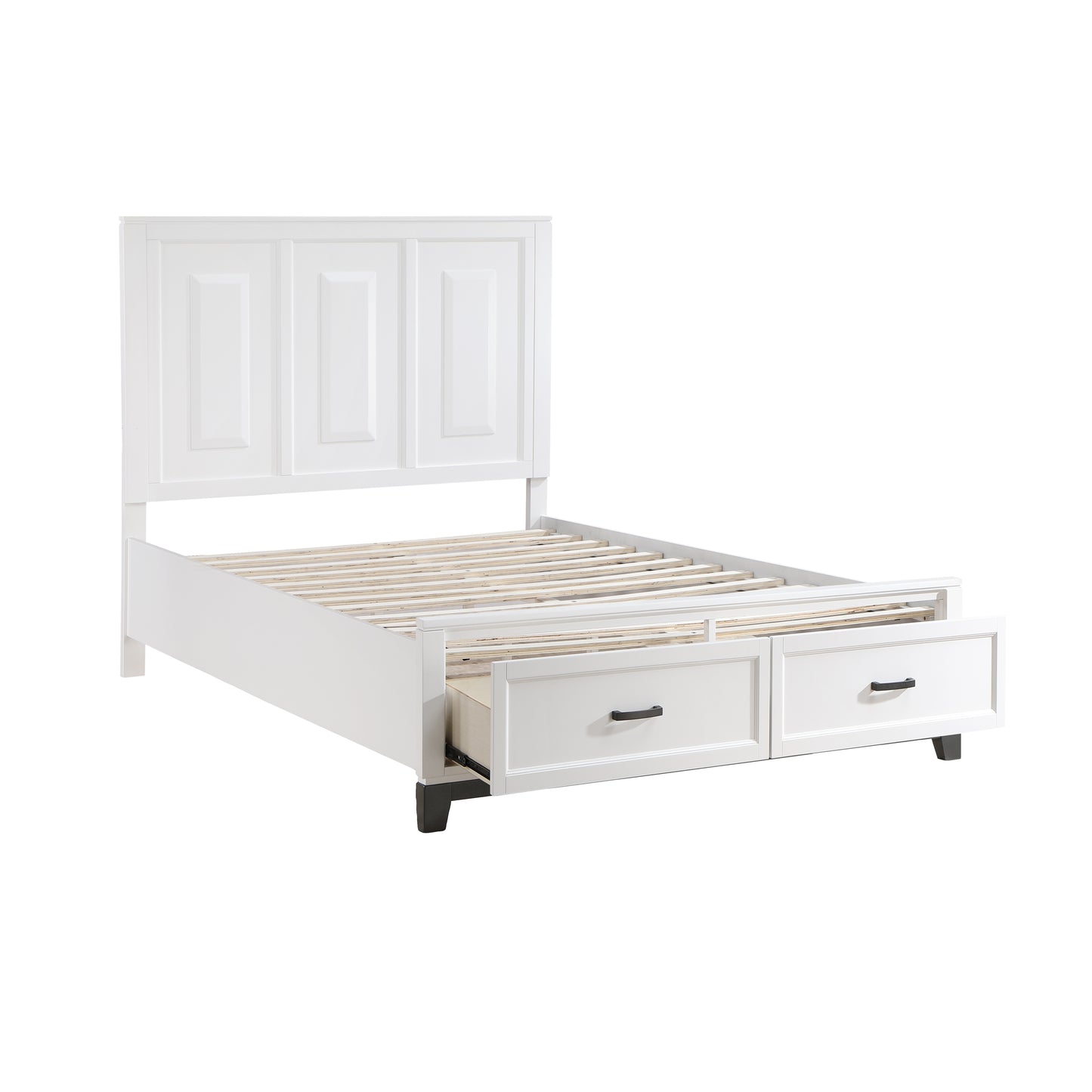 Garretson Queen Storage Platform Bed WHITE