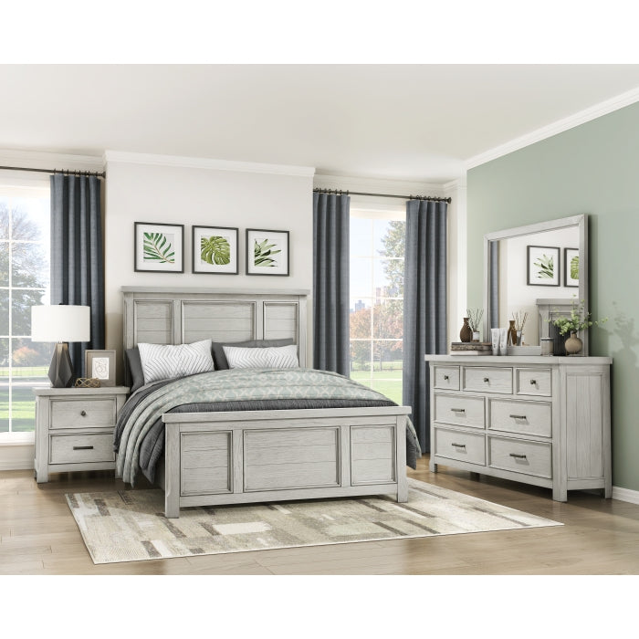 Providence Queen Bed LITE GREY