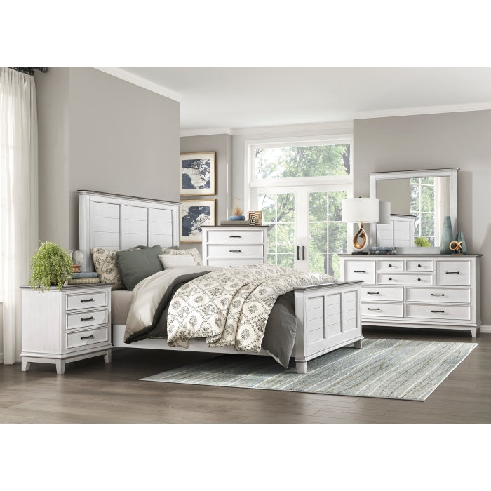 Chesterton Queen Bed ANTIQUE WHITE