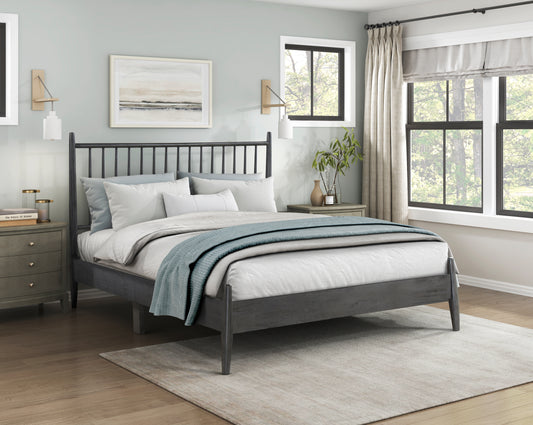 Brickell Queen Platform Bed GREY