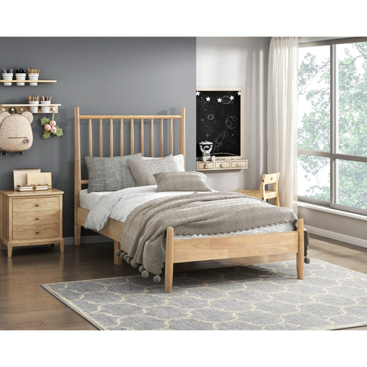 Brickell Twin Platform Bed NATURAL