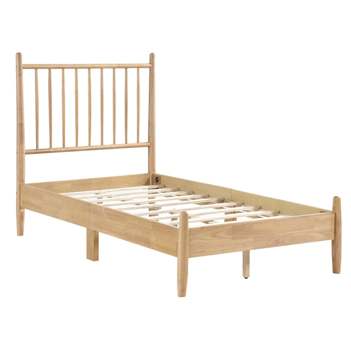 Brickell Twin Platform Bed NATURAL