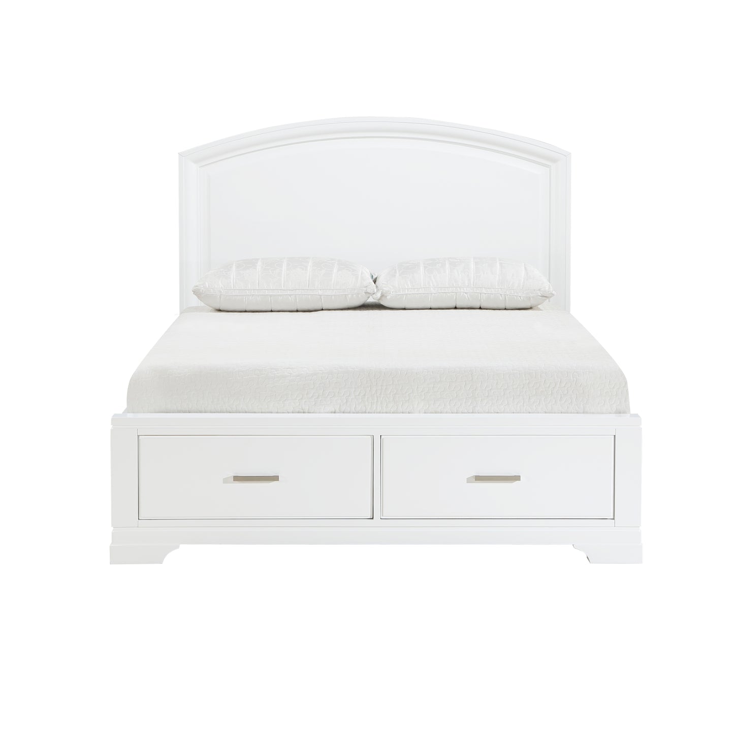 Hudson Queen Storage Platform Bed WHITE