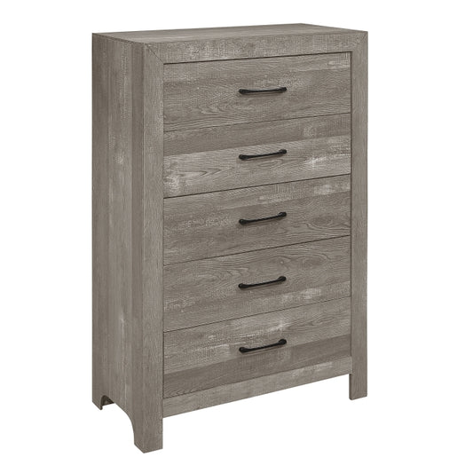 Corbin 5 Drawer Chest GREY