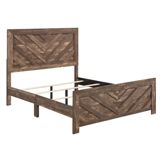 Corbin V2 Queen Bed RUSTIC BROWN