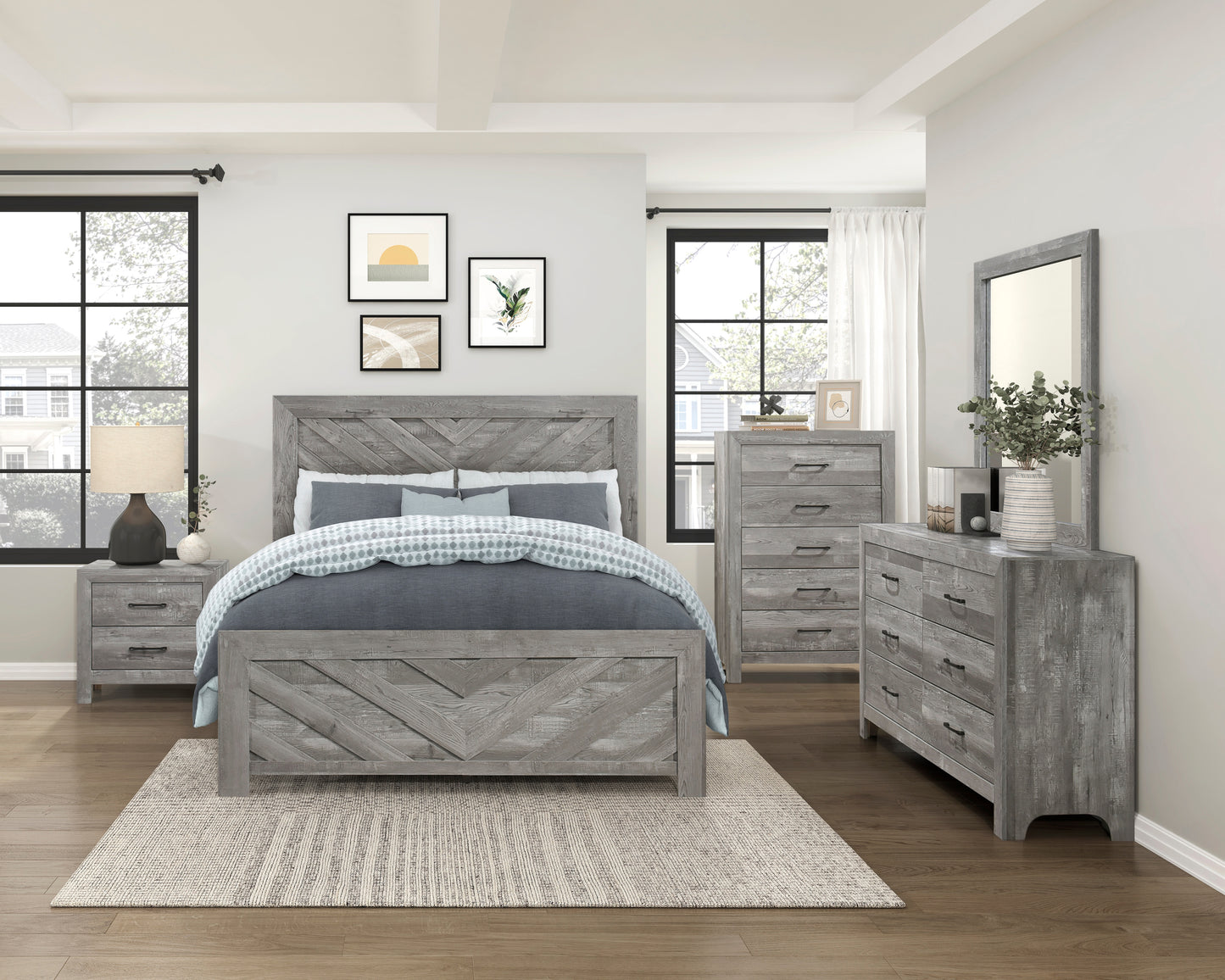 Corbin V2 Queen Bed GREY