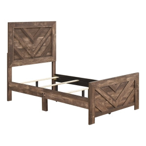Corbin V2 Twin Bed RUSTIC BROWN