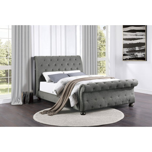 Crofton Queen Bed DARK GREY