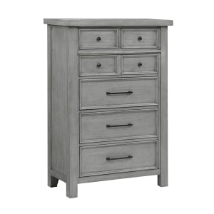 Logandale 5 Drawer Chest ANTIQUE GREY