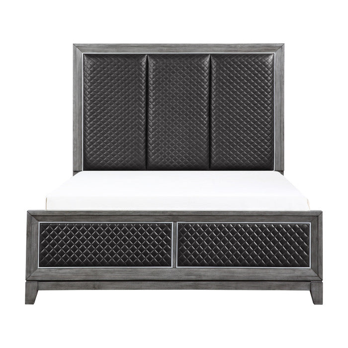 West End Queen Bed GREY