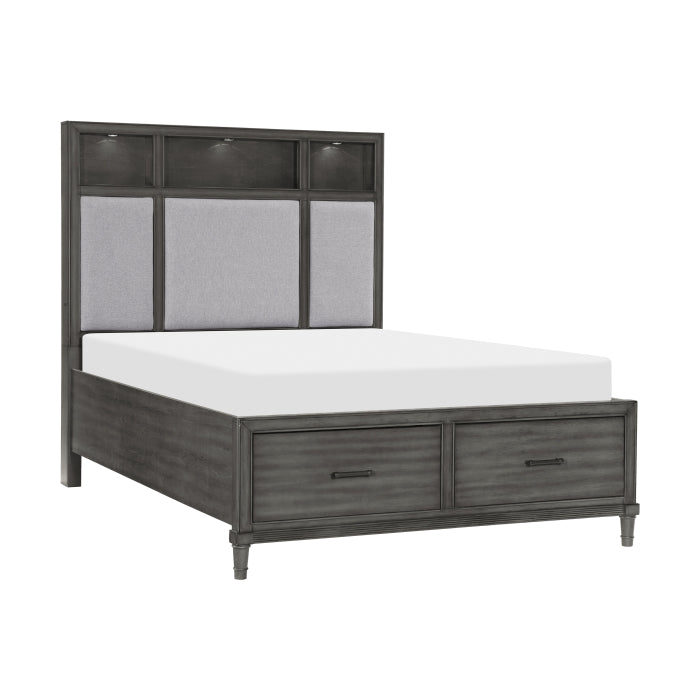 Wittenberg Queen Storage Platform Bed GREY