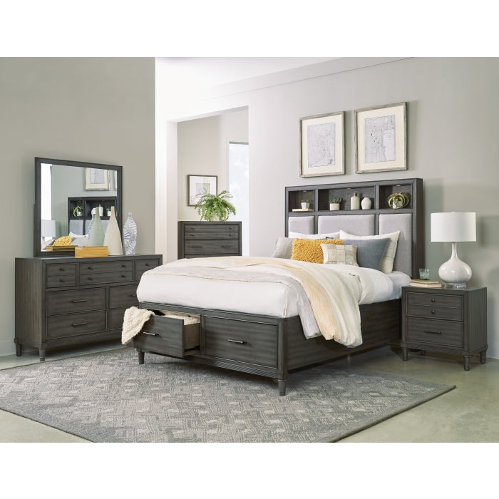 Wittenberg Queen Storage Platform Bed GREY