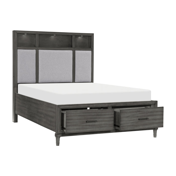 Wittenberg Queen Storage Platform Bed GREY