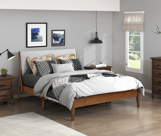 Jasper Queen Platform Bed CHESTNUT