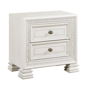 Theodora Night Stand PEARL WHITE