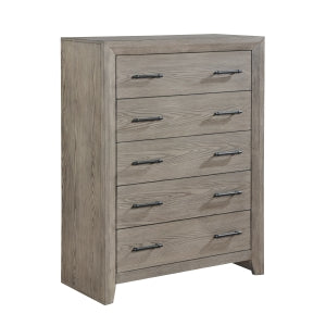 Silas 5 Drawer Chest GREY