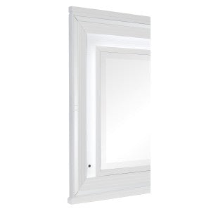 Tamsin Dresser Mirror W/LED-WHITE METALLIC