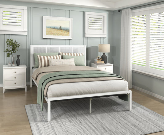 Sanibel Queen Platform Bed WHITE