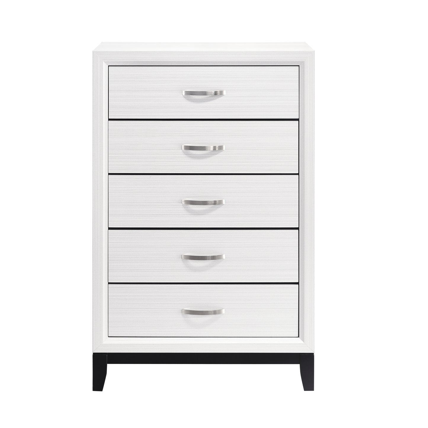Davi 5 Drawer Chest WHITE