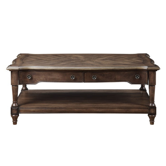 Health Court Coffee Table BROWN OAK