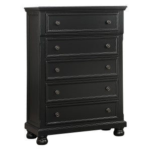 Laurelin 5 Drawer Chest BLACK