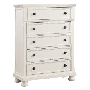 Laurelin 5 Drawer Chest WHITE