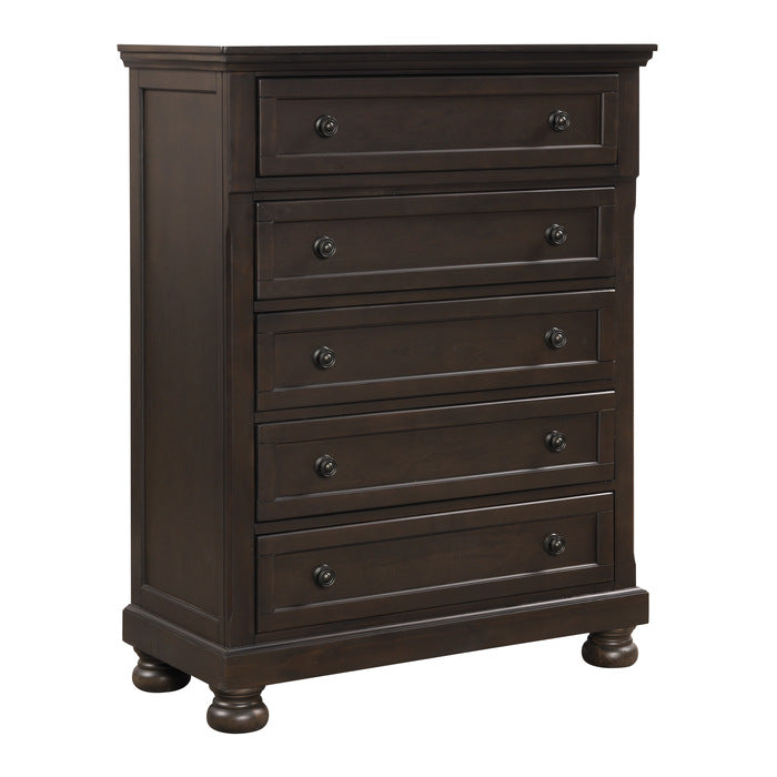 Begonia 5 Drawer Chest GREYISH BROWN