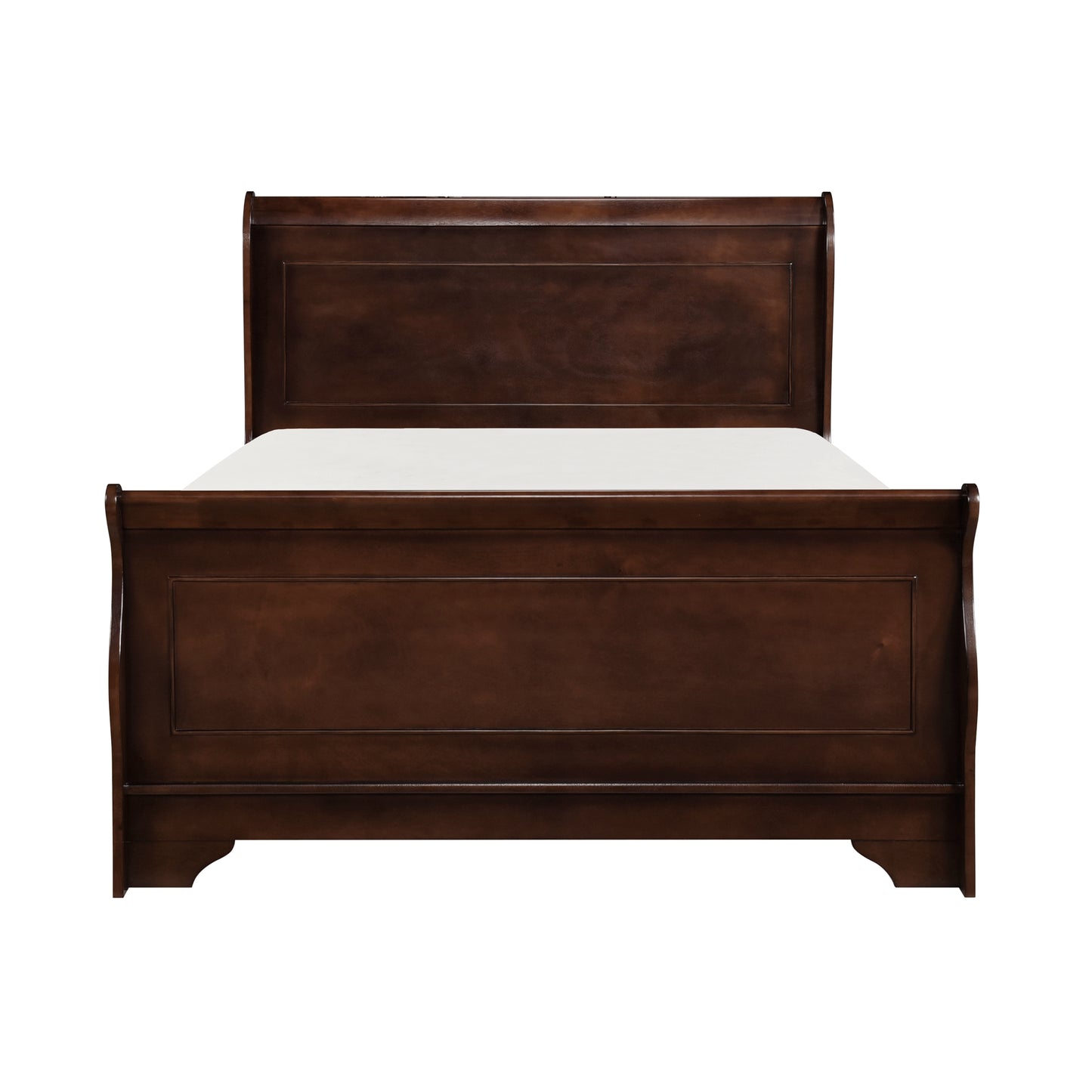 Abbeville Queen Sleigh Bed DARK CHERRY