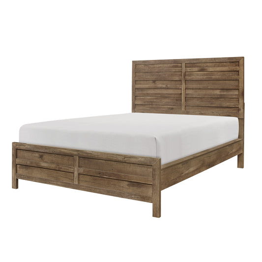 Mandan Queen Bed WEATHERED PINE