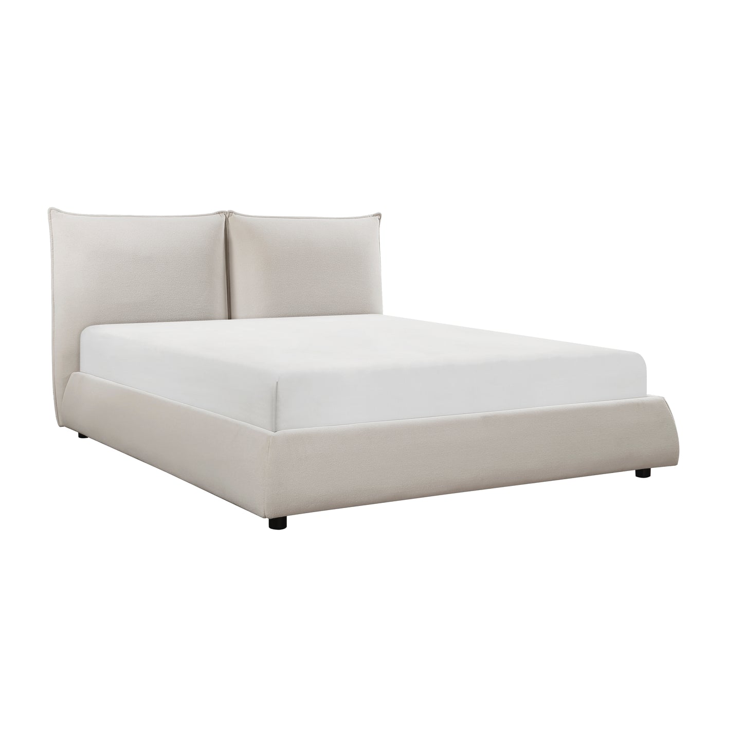 Linna Queen Platform Bed BEIGE