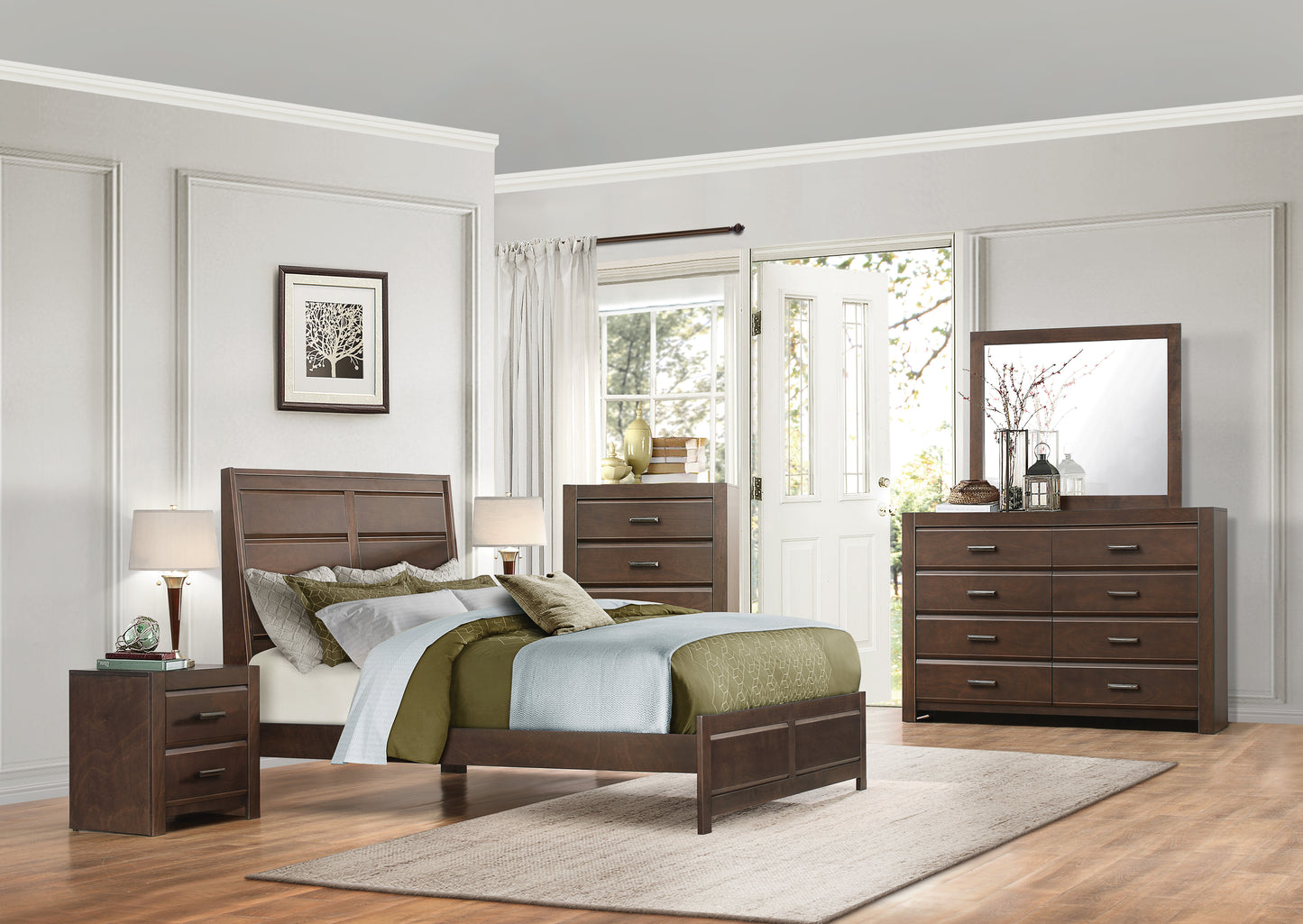Erwan Queen Bed EXPRESSO