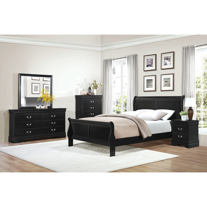 Mayville 5 Drawer Chest BLACK
