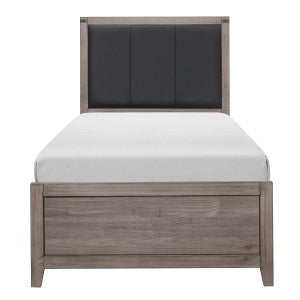 Twin Woodrow Bed BROWNISH GREY