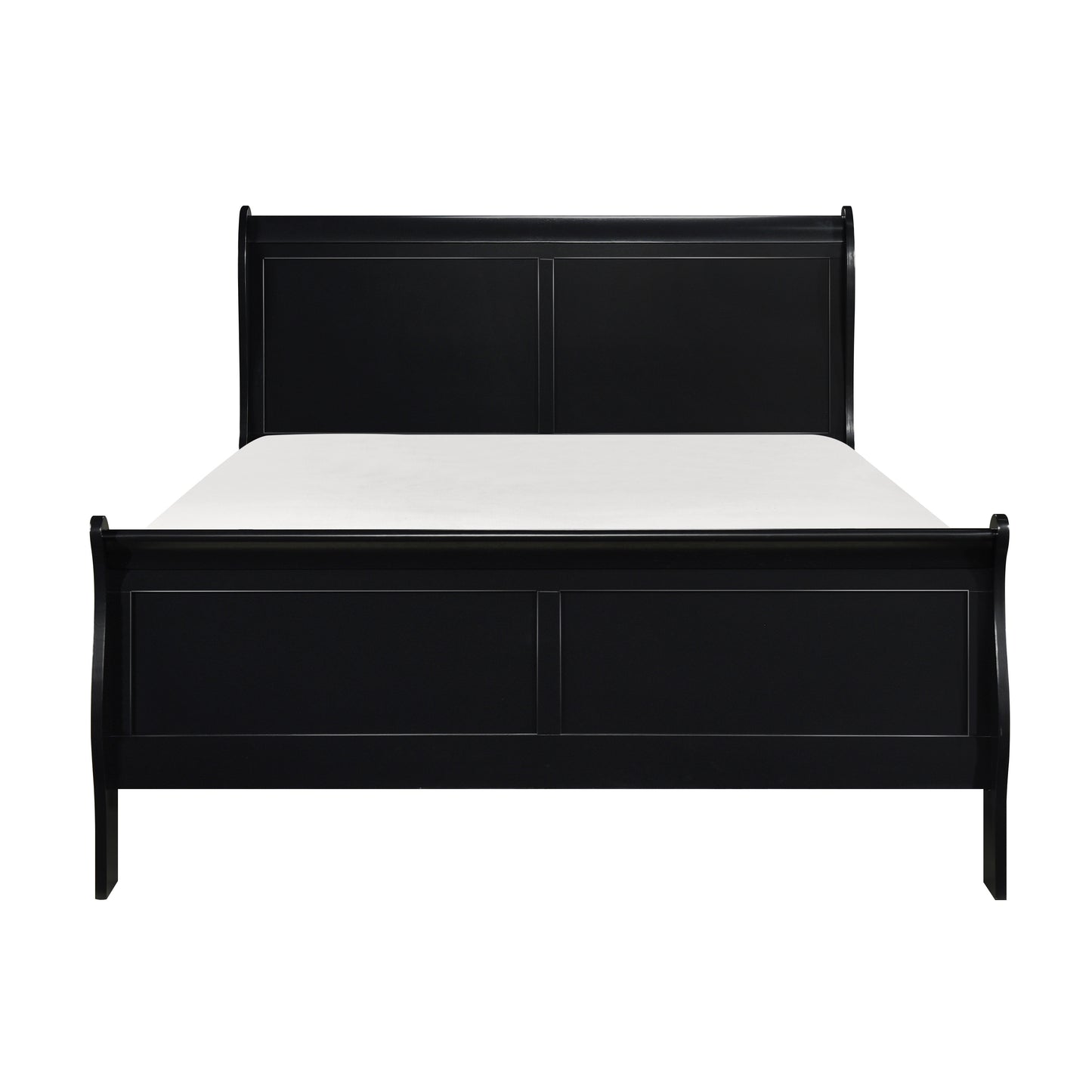 Mayville Queen Sleigh Bed BLACK