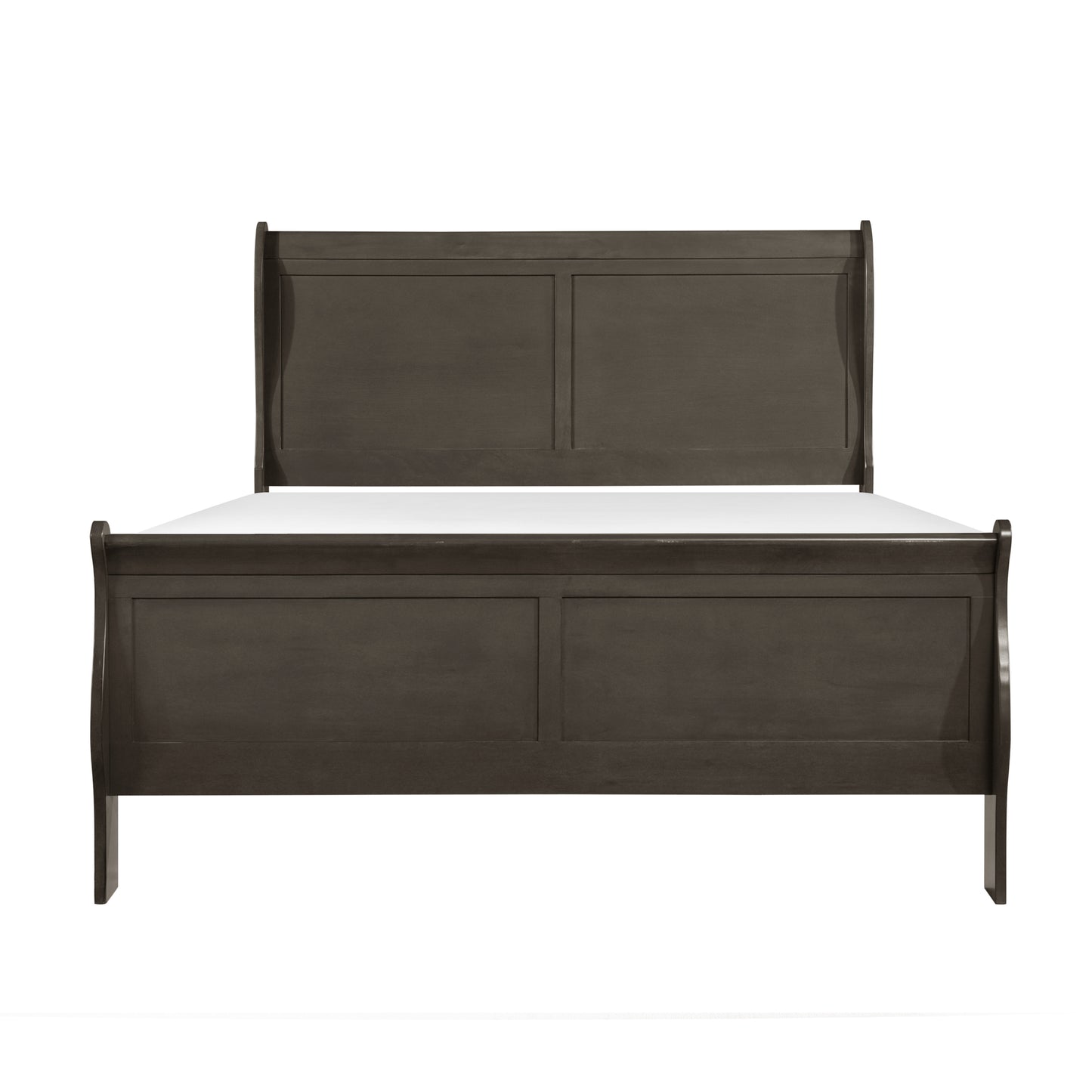 Mayville Queen Sleigh Bed GREY
