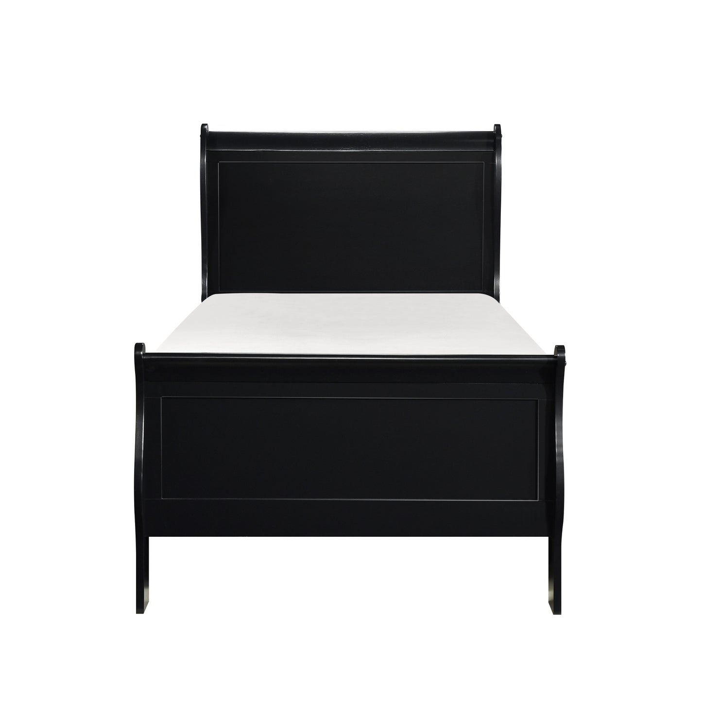 Mayville Twin Sleigh Bed BLACK