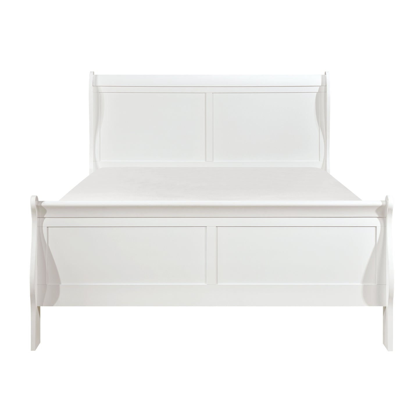 Mayville Queen Sleigh Bed WHITE