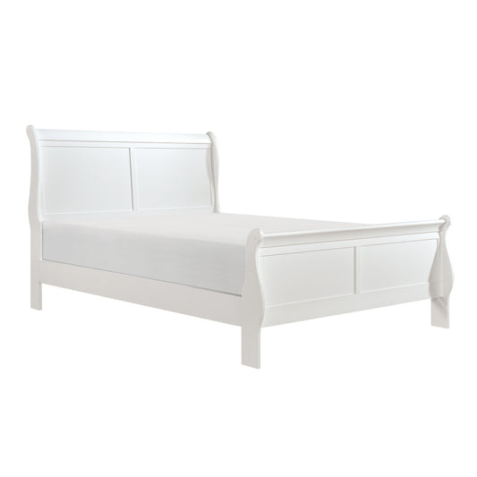 Mayville Queen Sleigh Bed WHITE