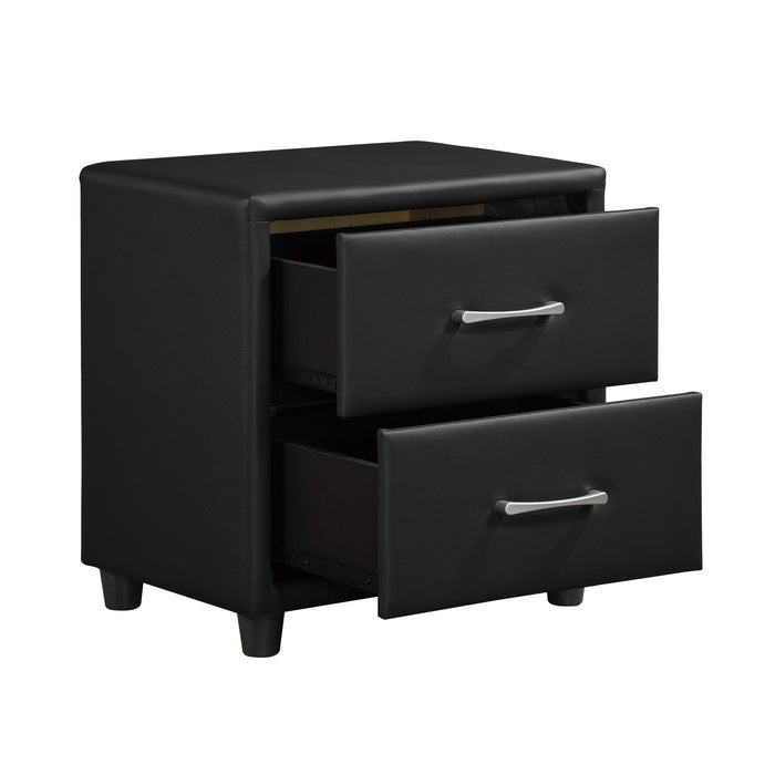 Lorenzi Night Stand BLACK VINYL