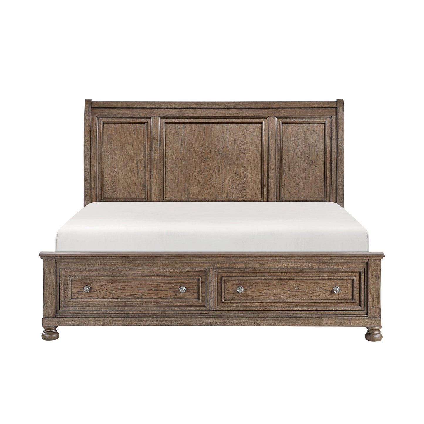 Cumberland Queen Storage Platform Bed ANTIQUE BROWN