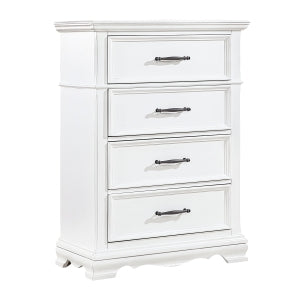 York 5 Drawer Chest WHITE