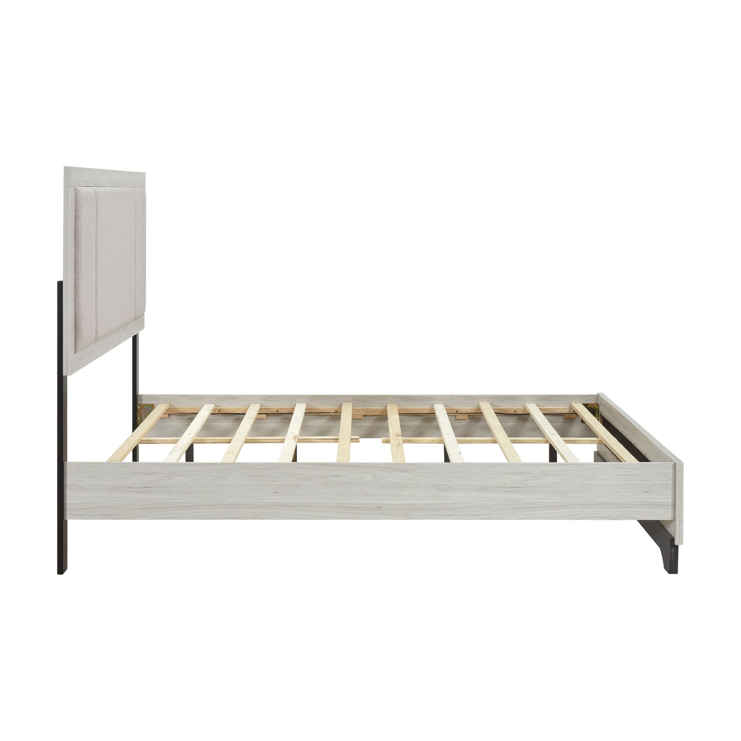 Westport Queen Bed WHITE OAK/GREY