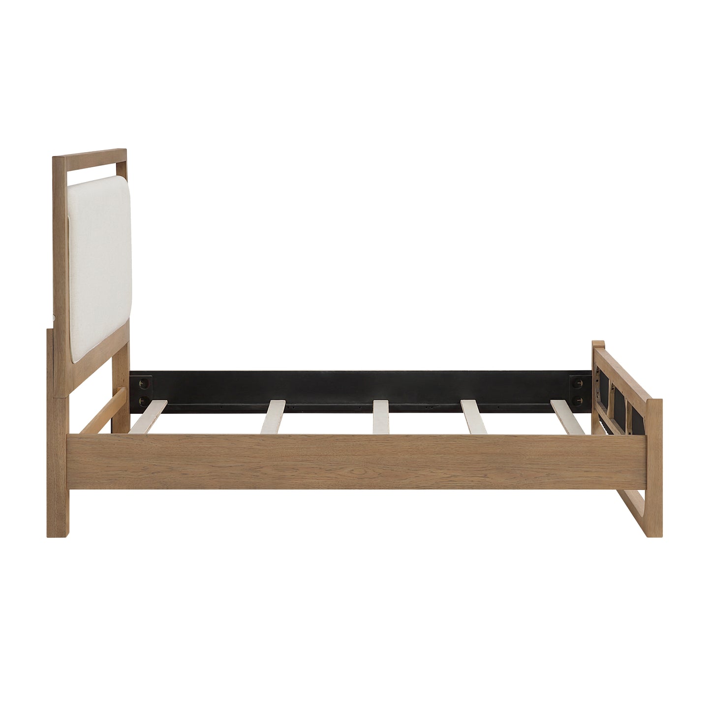 Riley Queen Bed W/LED LITE BROWN