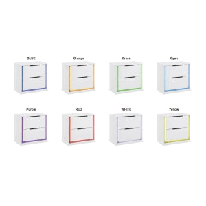 Lumin Night Stand W/LED - WHITE