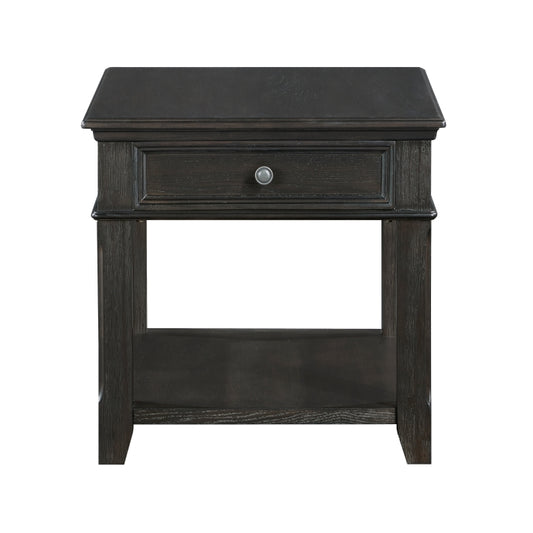 Muriel End Table CHARCOAL